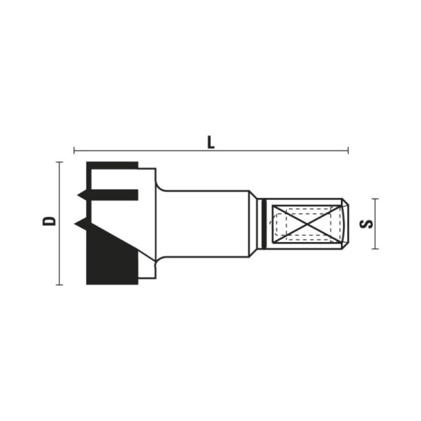 Broca para bisagra tipo cazoleta metal duro - Imagen 2