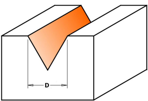 Fresa laser point dibujo D=6X9X50 M6 Z1 35º - Imagen 2