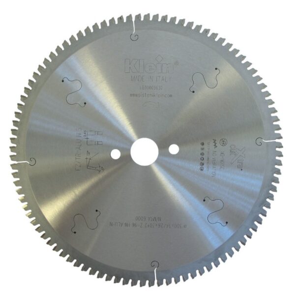 Disco D=300x3.4/2.6x30 z96 2/11/63 MD diente negativo para Aluminio - XTRACUT ALUMINIO