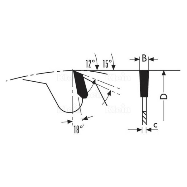 Disco universal d=300x3.2/2.2x70 z24 sin limitador - Imagen 3