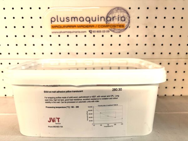 Cola termofusible granulada traslúcida Jowat Bote 3 Kg