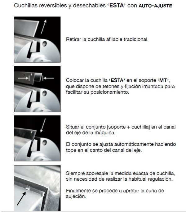 Cuchillas reversibles Esta - Imagen 2